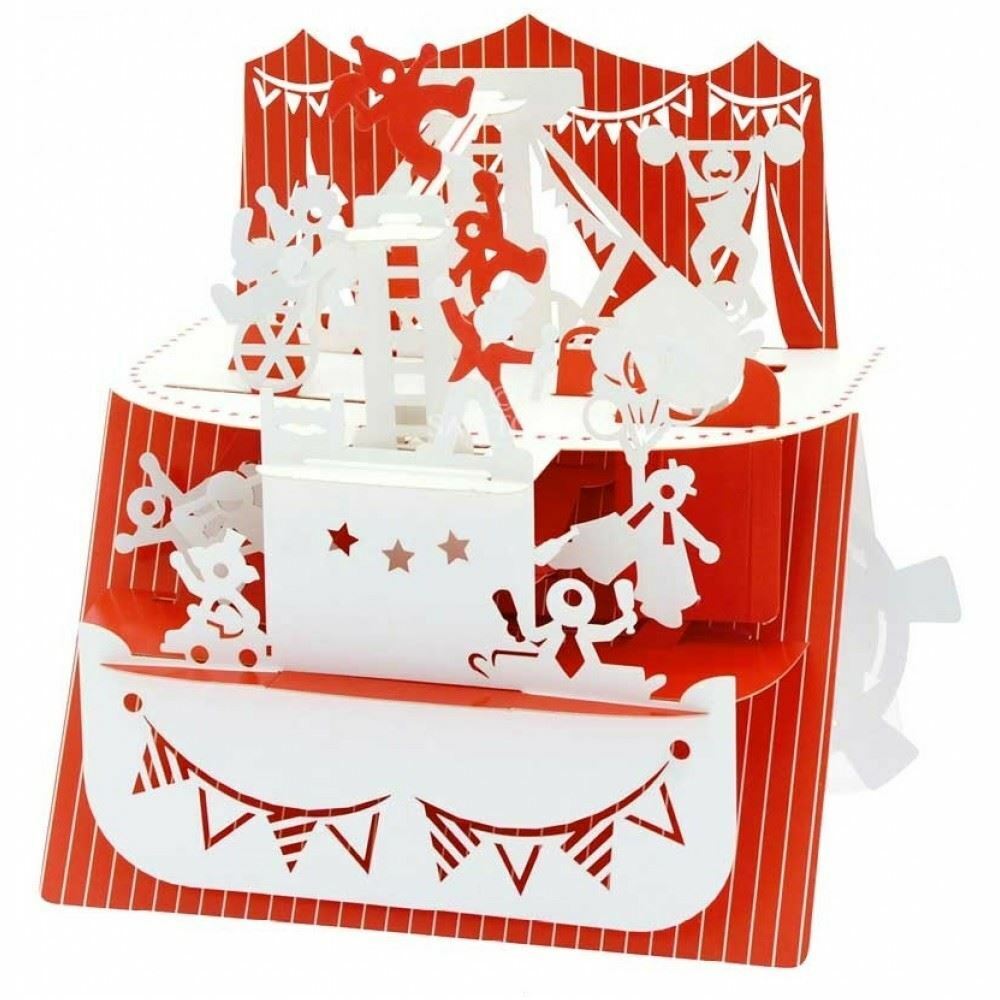 The Circus 3D Interactive Greeting Card - Santoro's Silhouart