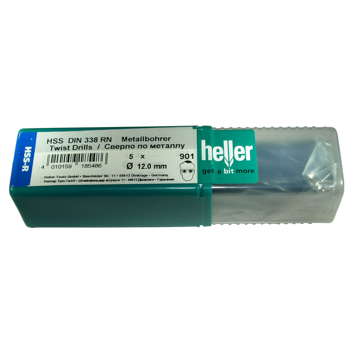 Heller HSS-R Rolled Metal Drill Bits 10 Pack